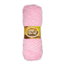 Пряжа ADELIA " DOLLY VELOUR" 100% микрополиэстер 5 * 100 г 93 м №27 св. розовый. Цена за упаковку 5 шт