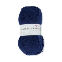 Пряжа Пехорская ПТ " Австралийский меринос" 95% мериносовая шерсть, 5% акрил 100 г 400 м №571 синий. Цена за упаковку 5 шт
