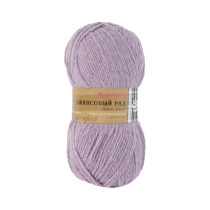 Пряжа Пехорская ПТ " Джинсовый ряд объёмный" 50% шерсть, 50% акрил 100 г 250 м №1089 сиреневый меланж. Цена за упаковку 10 шт