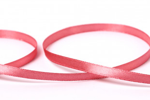 Лента атласная 6 мм ( 1/ 4 ") " Gamma" №025 т- розовый