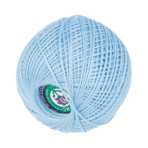 Пряжа ПНК Кирова " Ирис" 100% мерсеризованный хлопок 25 г 150 м №2704 голубой. Цена за упаковку 20 шт