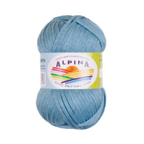 Пряжа ALPINA " NORI" 56% акрил, 44% хлопок 10 * 50г 100 м №06 т. бирюзовый. Цена за упаковку 10 шт