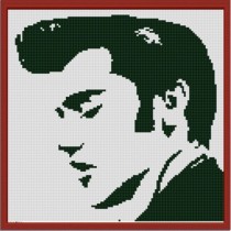 "Элвис Пресли" Рисунок на ткани