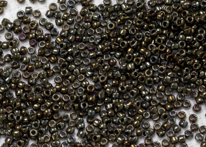 Бисер Япония круглый 11/0 250г 0083 коричневый, металлизированный ирис