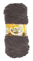 Пряжа ADELIA " MIMI" 100% полиэстер 5 * 100 г 80 м №13 т. серый. Цена за упаковку 5 шт