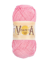 Пряжа VISANTIA " LUXE new" 85% вискоза, 15% люрекс 5 * 100 г 240 м №06 розовый. Цена за упаковку 5 шт