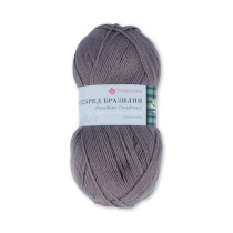 Пряжа Пехорская ПТ " Кроссбред Бразилии" 50% мериносовая шерсть, 50% акрил 100 г 500 м №393 св. маренго. Цена за упаковку 5 шт