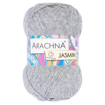 Пряжа ARACHNA "JASMIN" 80% хлопок, 20% полиэстер 5 * 100 г 250 м №169 серый. Цена за упаковку 5 шт