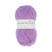Пряжа Пехорская ПТ " Австралийский меринос" 95% мериносовая шерсть, 5% акрил 100 г 400 м №389 св. фиалка. Цена за упаковку 5 шт