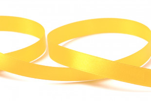 Лента атласная 12 мм 33 м ±2 м №015 желтый