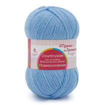 Пряжа из Троицка " Подмосковная" 50% шерсть, 50% акрил 10 * 100 г 250 м №005 голубой. Цена за упаковку 10 шт