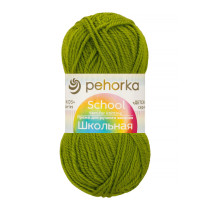 Пряжа Пехорская ПТ " Школьная" 100% акрил 50 г 150 м №119 горох. Цена за упаковку 5 шт