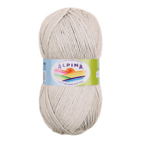 Пряжа ALPINA " STELLA" 50% альпака, 45% мериносовая шерсть, 5% металлизированный полиамид с люрексом 100 г 250 м №93 нежно- бежевый. Цена за упаковку 3 шт