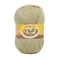 Пряжа ADELIA " LUCAS" 70% шерсть, 30% акрил 5 * 100 г 218 м №28 бл. зеленый. Цена за упаковку 5 шт