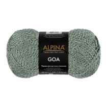 Пряжа ALPINA " GOA" 58% хлопок, 38% акрил, 4% полиэстер 50 г 175 м №09 мятный. Цена за упаковку 10 шт