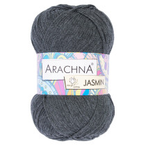 Пряжа ARACHNA "JASMIN" 80% хлопок, 20% полиэстер 5 * 100 г 250 м №108 т.серый. Цена за упаковку 5 шт