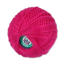 Пряжа ПНК Кирова " Ирис" 100% мерсеризованный хлопок 25 г 150 м №1112 малиновый. Цена за упаковку 20 шт