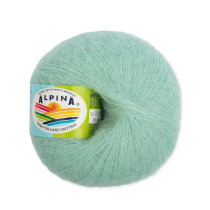 Пряжа ALPINA " MEGHAN" 73% кид мохер, 27% нейлон 4 * 50г 390 м №21 мятный. Цена за упаковку 4 шт