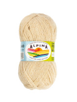 Пряжа ALPINA " ROLAND" 100% альпака 4 * 50г 200 м №24 бежевый. Цена за упаковку 4 шт