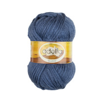 Пряжа ADELIA " RADA" 100% акрил 10 * 100 г 80 м №047 серо- синий. Цена за упаковку 10 шт