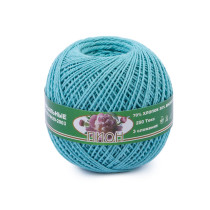 Пряжа ПНК Кирова " Пион" 70% хлопок, 30% вискоза 50 г 200 м №2002 бирюзовый. Цена за упаковку 6 шт