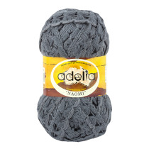 Пряжа ADELIA " NAOMI" 100% акрил 5 * 100 г 24 м №05 серый.