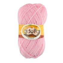 Пряжа ADELIA "TINA" 100% акрил 5 * 100 г 308 м №013 розовый. Цена за упаковку 5 шт