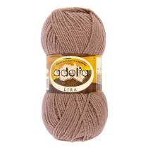 Пряжа ADELIA " LIRA" 100% акрил 10 * 50г 200 м №07 св. коричневый. Цена за упаковку 10 шт