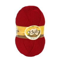 Пряжа ADELIA " MARCUS" 60% полиэстер, 40% шерсть 5 * 100 г 375 м №09 бордовый. Цена за упаковку 5 шт