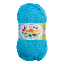 Пряжа ALPINA " XENIA" 100% мерсеризованный хлопок 10 * 50г 240 м №846 голубой. Цена за упаковку 10 шт