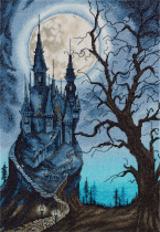 Набор для вышивания " PANNA" " Золотая серия" ZU- 7323 " Мрачный замок" 23 х 33 см