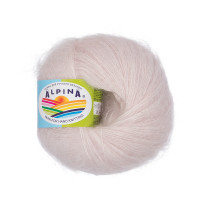 Пряжа ALPINA " GRACE" 72% супер кид мохер, 28% шелк 4 * 25 г 210 м №06 св. св. бежевый. Цена за упаковку 4 шт