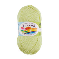 Пряжа ALPINA " MELISSA" 95% вискоза, 5% кашемир 10 * 50г 125 м №14 салатовый. Цена за упаковку 10 шт