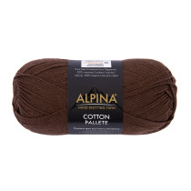 Пряжа ALPINA "COTTON PALLETE" 50% хлопок, 50% акрил 10 * 50г 205 м №08 коричневый. Цена за упаковку 10 шт