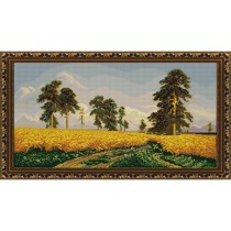 "Рожь (И.Шишкин)" Рисунок на ткани