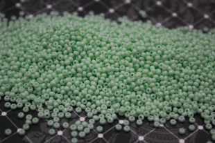 Бисер Чехия круглый 10/0 50г 03261 зелёный