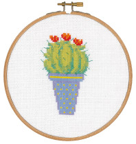 Набор для вышивания VERVACO PN-0155972  Кактус с красными цветами 