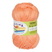Пряжа ALPINA " XENIA" 100% мерсеризованный хлопок 10 * 50г 240 м №161 персик. Цена за упаковку 10 шт