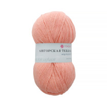 Пряжа Пехорская ПТ " Ангорская теплая" 60% акрил, 40% шерсть 100 г 480 м №265 розовый персик. Цена за упаковку 5 шт