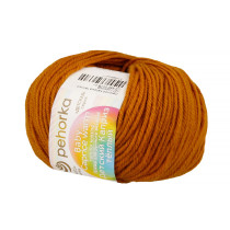 Пряжа Пехорская ПТ " Детский каприз теплый" 50% мериносовая шерсть, 50% фибра 50 г 125 м №447 горчица. Цена за упаковку 10 шт