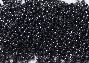 Бисер Япония круглый 11/0 500г 0081 тёмно-серый