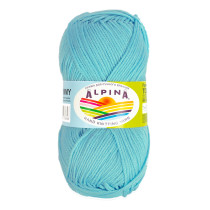 Пряжа ALPINA " TOMMY" 100% микнес 10 * 50г 130 м №029 св. бирюзовый. Цена за упаковку 10 шт