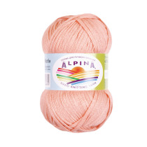 Пряжа ALPINA " NORI" 56% акрил, 44% хлопок 10 * 50г 100 м №05 св. коралловый. Цена за упаковку 10 шт
