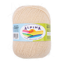 Пряжа ALPINA " WHITE RABBIT" 55% пух кролика, 45% нейлон 10 * 50г 300 м №267 св. бежевый. Цена за упаковку 10 шт