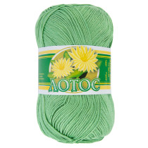 Пряжа ПНК Кирова " Лотос" 100% мерсеризованный хлопок 100 г 250 м №3904 мятный. Цена за упаковку 8 шт