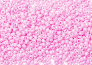 Бисер Чехия круглый 10/0 50г 16173 светло-розовый