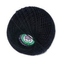 Пряжа ПНК Кирова " Ирис" 100% мерсеризованный хлопок 25 г 150 м №7214 ( 156) ЧЕРНЫЙ. Цена за упаковку 20 шт