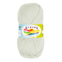 Пряжа ALPINA " TOMMY" 100% микнес 10 * 50г 130 м №003 молочный. Цена за упаковку 10 шт