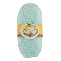 Пряжа ADELIA "TINA" 100% акрил 5 * 100 г 308 м №180 ментоловый. Цена за упаковку 5 шт