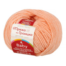 Пряжа из Троицка " Кроха" 80% акрил, 20% шерсть 10 * 50г 135 м №265 розовый персик. Цена за упаковку 10 шт